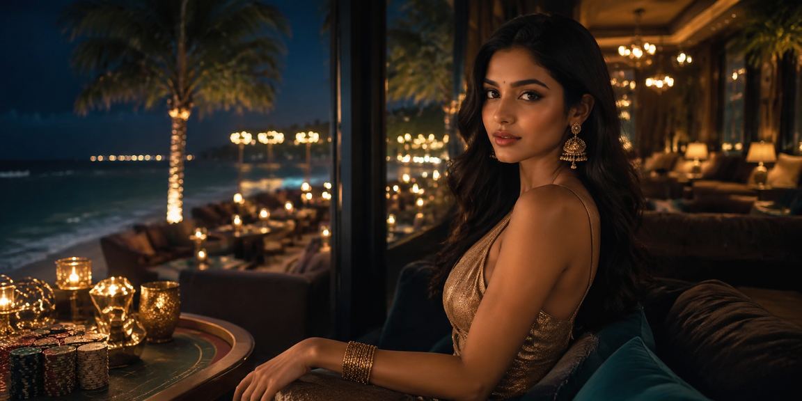 Relaxed Aviator mobile betting session from Goa beachside with casino atmosphere