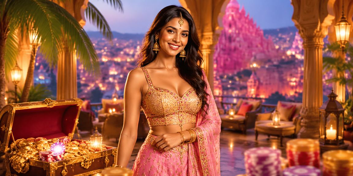 Cultural festival scene in Jaipur with betting promotion
