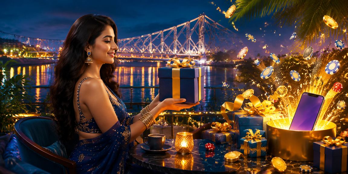 Evening casino app usage with baccarat and Aviator betting in Kolkata near Howrah Bridge